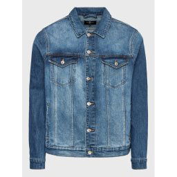 7 For All Mankind Farmer kabát Perfect JSK5C100LO Kék Regular Fit