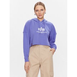 Alpha Industries Pulóver Basic 116057 Lila Regular Fit