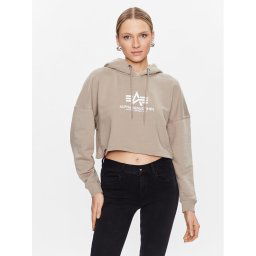 Alpha Industries Pulóver Basic 116057 Bézs Regular Fit