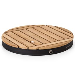 Blumfeldt Sumatra Teak Round, kerti zuhanyzó, alumínium, teakfa, fogantyú (BES14-ClBreeze-RD-BL)