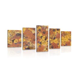 5 részes kép absztrakció ihlette G. Klimt