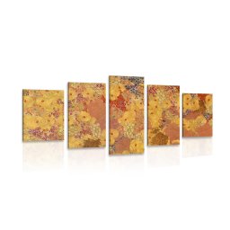 5 részes kép absztrakció ihlette G. Klimt
