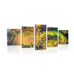 5 részes kép színes absztrakt művészet