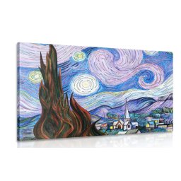 Kép reprodukció Csillagos éjszaka - Vincent van Gogh