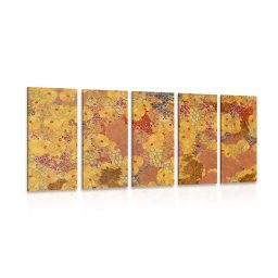5-részes kép kép absztrakció G. Klimt ihlette