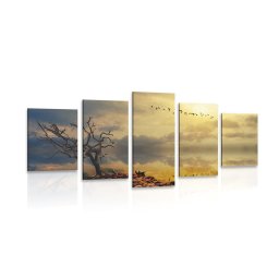 5 részes kép kiszáradt fa