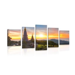 5 részes kép napkelteThai földön