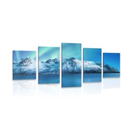 5 részes kép sarki aurora borealis