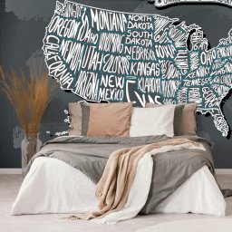 Tapéta USA modern térképe