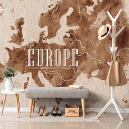 Tapéta retro Európa térkép