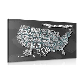 Kép modern USA térkép