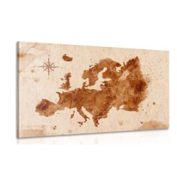 Kép Európa retró térképe