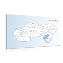 Kép a Szlovák Köztársaság térképe