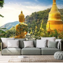 Tapéta az arany Buddha kilátása