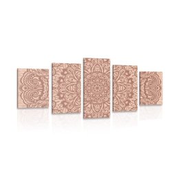 5 részes kép virág Mandala