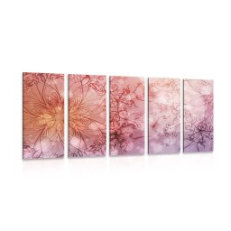 5 részes kép virág Mandala