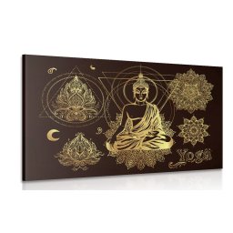 Kép arany Buddha