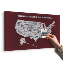 Parafa kép USA oktatási térkép dordó háttéren