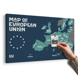 Parafa kép oktatási térkép, amelyen az Európai Unió országainak nevei vannak feltüntetve