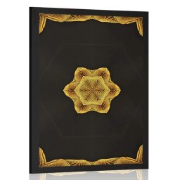 Poszter érdekes arany Mandala
