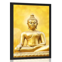Poszter arany Buddha szobor
