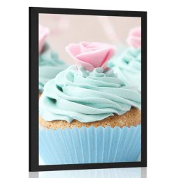 Poszter színes édes cupcakes