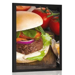 Poszter amerikai hamburger