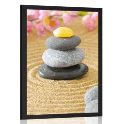 Poszter piramis Zen kövekből