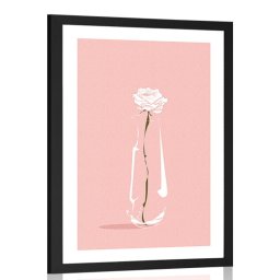 Poszter paszportuval minimalista virág