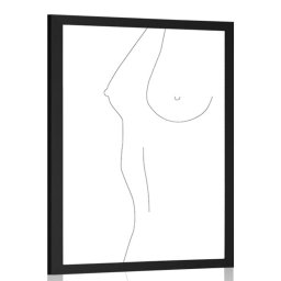 Poszter minimalista női sziluett