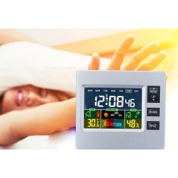 Multifunkciós LCD kijelzős időjárás állomás és óra