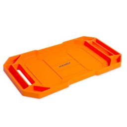 Handy gumi szerszámos tálca tárolórekeszekkel, fogantyúval