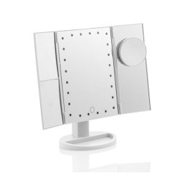 4 in 1 LED-es tükör, nagyító felülettel