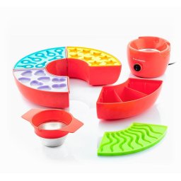 2 in 1 Gumicukor és csokoládéforma, fondü gép (InnovaGoods)
