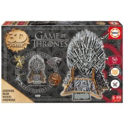 Trónok harca 3D vastrón fa puzzle