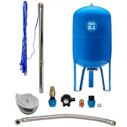 Házi vízmű búvárszivattyúval, 2,5" STM 31 / 100l - RTS homokálló kút szivattyú szett
