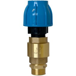 Csatlakozó készlet búvárszivattyúkhoz 6/4" visszacsapó szeleppel, sárgaréz, PE 50 mm tömlőhöz