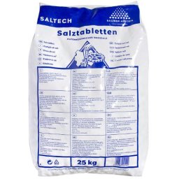 Tábla só a regenerációhoz (25 kg) tablettás só vízlágyító berendezésekhez, NaCl 99%