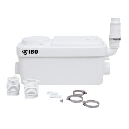 SANIBO Mini szivattyútelep szennyvíz átemelő szivattyú (300W, 100 l/perc, emelőmagasság 4m)