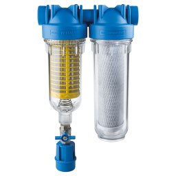 Hydra 7" Rainmaster RAH DUO csatlakozó 1" öntisztító kétlépcsős vízszűrő aktív szénnel