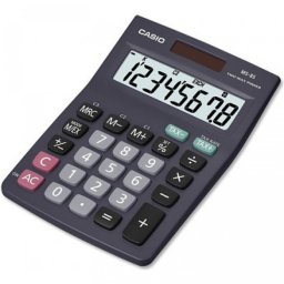 Számológép asztali 8 digit nagy, döntött kijelző Casio MS 8 B S fekete
