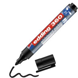 Táblamarker 1,5-3mm, kerek Edding 360 fekete