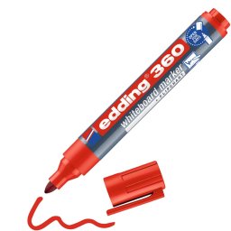 Táblamarker 1,5-3mm, kerek Edding 360 piros