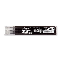 Rollertoll betét golyóméret 0,7mm, 3 db/csom Pilot Frixion Ball/Clicker, írásszín fekete