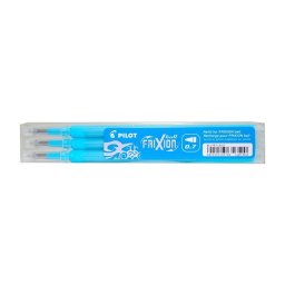 Rollertoll betét golyóméret 0,7mm, 3 db/csom Pilot Frixion Ball/Clicker, írásszín világoskék