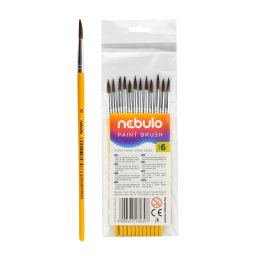 Ecset 6-os festett nyéllel 12 db/csomag, Nebulo
