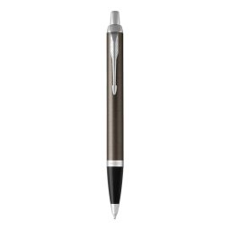 Golyóstoll sötét barna test, ezüst klipsz, 1931671 Parker Royal IM, írásszín kék