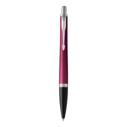 Golyóstoll vibrant magenta test, ezüst klipsz 1931582 Parker Royal Urban, írásszín kék