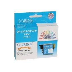 Brother LC39/LC985 tintapatron cyan ORINK