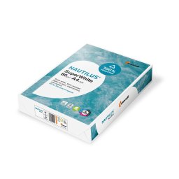 Másolópapír A4, 80g, 100%-ban újrahasznosított recycled Nautilus Super White 500ív/csomag,
